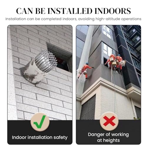 HASTHIP® Drain Pipe Rat Stopper - Rust-Resistant Metal Wire Grid Drain Outlet Stopper for 75-75mm Diameter, Prevents Clogs & Rodent Entry-Metallic HASTHIP® Drain Pipe Rat Stopper - Rust-Resistant Metal Wire Grid Drain Outlet Stopper for 75-75mm Diameter, Prevents Clogs & Rodent Entry-Metallic